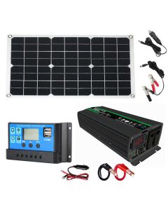 8000W Solar Inverter Kit Solar Power System With 18W Solar Panel 30A Solar Controller for Camping Travel