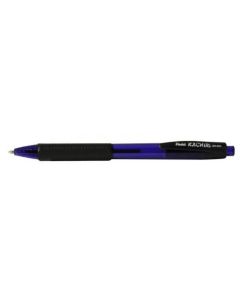 Pentel Kachiri Retractable Ballpont Pen 1.0mm Tip 0.5mm Line Dark Blue (Pack 12) - BK450RDC-C