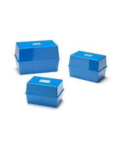 ValueX Essentials Card Index Box 6 x 4 Inches (152 x 102mm) Blue - CP011YTBLU