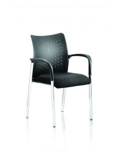 Academy Visitor Chair Black With Arms BR000010