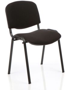 ISO Stacking Chair Black Fabric Black Frame BR000055