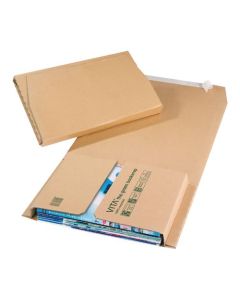 Vita Purely Packaging Green Bookwrap Peel and Seal 310x250x70mm Manilla (Pack 25) BWM06