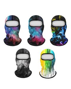 Unisex Multifunction Digital Printed Head Covers Wind-proof Anti-UV Dust-proof Neck Protector Face Mask Cycling