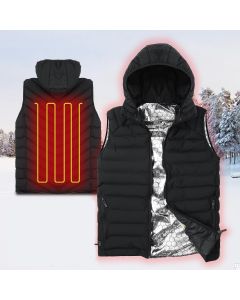 Outdoor Sports Heating Sleeveless Vest Unisex 3 Modes Warm Waistcoat Full Zipper Windproof Jacket Tank Tops