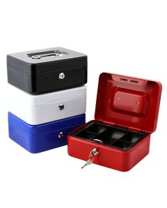 Mini Portable Security Safe Box Money Jewelry Storage Collection Box for Home School Office With Compartment Tray Lockablexs