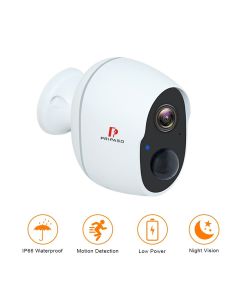 Pripaso 1080P Wireless Battery Powered IP CCTV Camera Outdoor  Indoor Home Waterproof Security Rechargeable Wifi Battery Camera