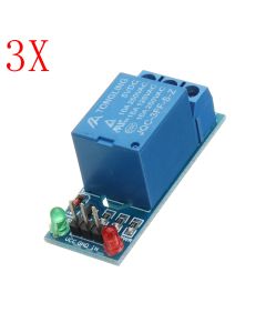 3pcs 5V Low Level Trigger One 1 Channel Relay Module Interface Board Shield DC AC 220V