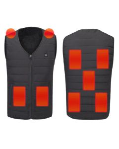 TENGOO Unisex Electric Heated Jacket Vest 9-Heating Zones Washable USB Winter Thermal Coat Outdoor Cycling Camping