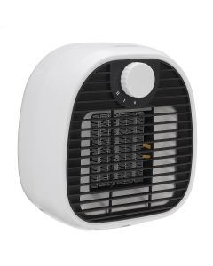 Mini Desktop Electric Space Heater 2 Gear PTC Heating Low Noise Warm Air Blower for Home Office