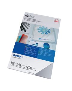 GBC HiClear Binding Cover A4 200 Micron Clear (PK100) CE012080E
