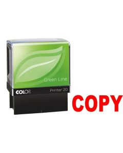 Colop Green Line P20 Self Inking Word Stamp COPY 35x12mm Red Ink - 148233