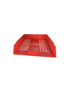 ValueX Essentials Letter Tray Stackable A4/Foolscap Portrait Red - CP043YTRED