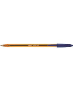 Bic Orange Ballpoint Pen 0.8mm Tip 0.30mm Line Blue (Pack 50) - 872730