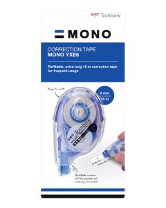 Tombow MONO YXE6 Refillable Correction Tape Roller 6mmx16m White - CT-YXE6