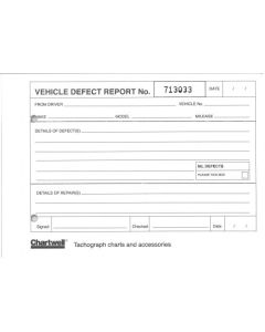 Chartwell A5 Vehicle Defect Reporter Pad 25 Reports in Duplicate - CVDR1Z
