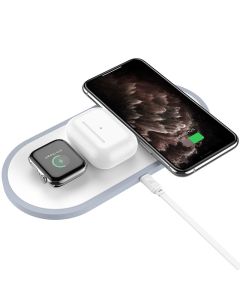 Wireless charger “CW24 Handsome” 3-in-1 tabletop charging dock