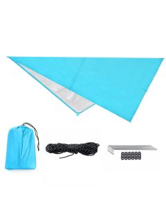 IPRee 160x200CM/300x300CM 210T Portable Lightweight Outdoor Awning Camping Tent Tarp Shelter Hammock Cover Waterproof Rain Tarp Shelter Tent Sunshade with Bag