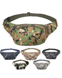 Mens Tactical Waist Bag Military Canvas Waist Bag Travel Hiking Storage Bag Camping Belt Bag