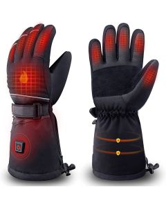 Men Heated Gloves Motorcycle Touch Screen Battery Powered Waterproof Gloves Winter Keep Warm Motorcycle Heated Gloves Guantes