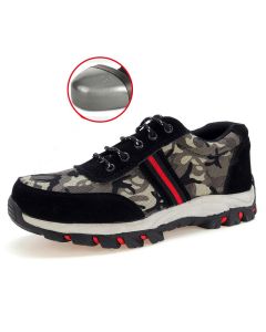 TENGOO Safety Shoes Work Shoes Men's Hiking Waterproof Anti-Smash Non-Slip Sports Shoes