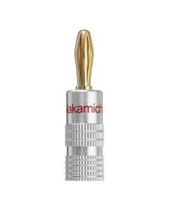 Nakamichi 4mm Banana Plug For Video 24K Gold Plated Speaker Copper Adapter Audio Connector FLM