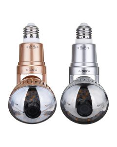 3.6mm Wireless Mirror Bulb Security Camera DVR WIFI LED Light IP Camera Motion Detection