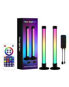 2 PCS Ambient Light Bar Atmosphere Lamp RGB Music Sync Home Decorative Light Strip for Desktop Computer Laptop PC