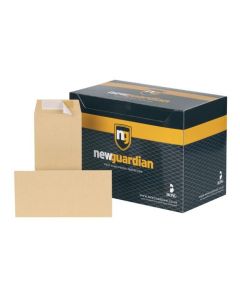 New Guardian Pocket Envelope DL Peel and Seal Plain 130gsm Manilla (Pack 500) - E26503