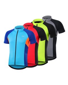 ARSUXEO Cycling Short-Sleeved Tops Quick Dry Breathable Bike Riding Clothes Outdoor Sports For Men