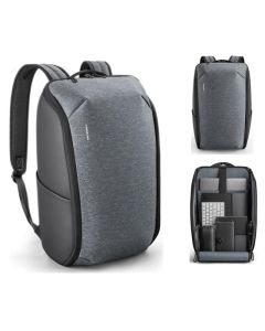 KINGSONS 19L Folding Backpack 15.6 Inch Laptop Bag Waterproof Shoulder Bag Casual Rucksack for Outdoor Camping Travel Climbing