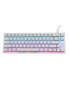 GamaKay K66 Mechanical Keyboard 66 Keys Gateron Switch Hot Swappable Tyce-C Wired RGB Backlit Gaming Keyboard with Crystalline Base for PC Laptop