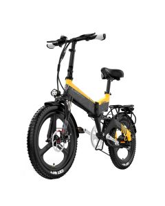 [USA Direct] LANKELEISI G650 48V 14.5AH 400W Folding Moped Electric Bicycle 20*2.4 Inches Off-Tire 80-100km Mileage Range Max Load 120-150kg