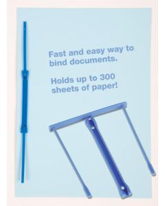 ValueX Plastic Filing Clip Blue (Pack 20) - E-CLIP 089570