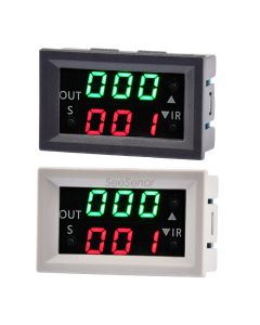 T2401-O T2401-N DC 12V Dual LED Display Time Relay Module Digital Time Delay Relay Cycle Timer Switch Control Module Active/Passive Output