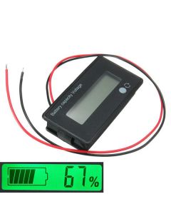 3Pcs 12V/24V/36V/48V 8-70V LCD Acid Lead Lithium Battery Capacity Indicator Digital Voltmeter
