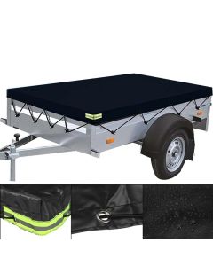 210-260cm 600D PVC Waterproof  Trailer Cover Auto Roof Tent Heavy Duty Dustproof Protector Cover Travel Camping Canopy