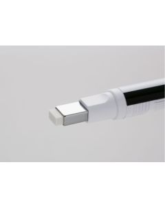 Tombow MONO Zero Refillable Eraser Pen Rectangular Tip White with White/Blue/Black Barrel - EH-KUS