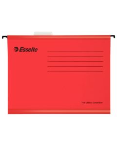 Esselte Classic A4 Suspension File Board 15mm V Base Red (Pack 25) 90316