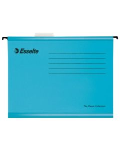 Esselte Classic Foolscap Suspension File Board 15mm V Base Blue (Pack 25) 90334