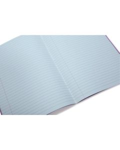 Rhino A4 Special Exercise Book 48 Page Ruled F8M Red with Tinted Blue Paper (Pack 10) - EX68184B-0