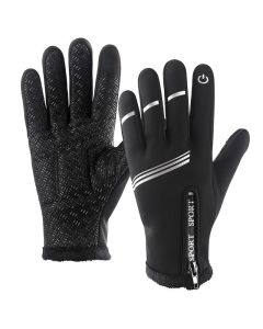 ROCKBROS S175  Touch Screen Antislip Waterproof Gloves Reflective Cycling Bicycle Bike Gloves Winter Warm Gloves Sports Gloves