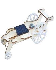 Wooden Toy Solar Lunar Rover Car Unassembled DIY Kit With Solar Panel & Motor