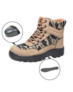 TENGOO Steel Toe Safety Shoes Labor Insurance Shoes Waterproof Anti-Smashing Non-Slip Outdoor Hiking Work Shoes