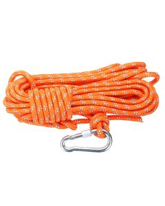 Outdoor Climbing Rope 8MM Diameter, 10M(32ft) Escape Rope With Hook Fire Rescue Parachute Rope Climbing Equipment