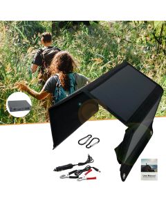 LEORY 28W 12V Flodable Solar Panel Sunpower Cell Panel Solar Charger Generator for Smartphone Tablet Light Power Bank Outdoor