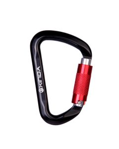 Xinda Camping Safety Buckle Carabiner Automatic Locking For Mountaineering Rock Climbing D-shaped