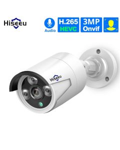 Hiseeu HB612 HB613 1536P 3.0MP POE Mini Bullet IP Camera ONVIF P2P IP66 Waterproof Outdoor IR CUT Night Vision Cam