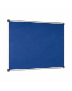 Bi-Office Maya Blue Felt Noticeboard Aluminium Frame 1800x1200mm - FA2743170