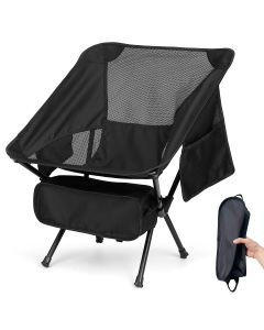 Outdoor Camping Chair Portable Folding Chair Beach Hiking Picnic Seat Fishing Tools Chair with 2 Storage Bags