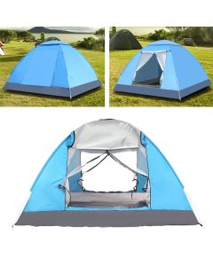 IPRee 3-4 People Fully Automatic Camping Tent 2 Door Waterproof Windproof UV-Protection Sunshade Canopy Camping Hiking Fishing
